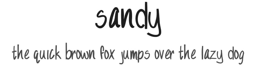 Sandy by Tuna Fish — Script Handwritten Font