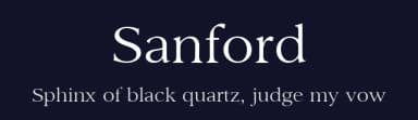Sanford by Fat Cat Fonts — Serif Font — thumbnail 2