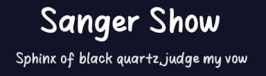 Sanger Show by Khurasan — Script Handwritten Font — thumbnail 2