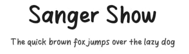 Sanger Show by Khurasan — Script Handwritten Font — thumbnail 1