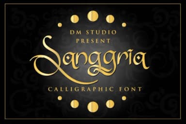 Sanggria Font by dmletter31 — Script Handwritten Font — thumbnail 1