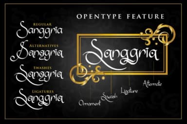 Sanggria Font by dmletter31 — Script Handwritten Font — thumbnail 4