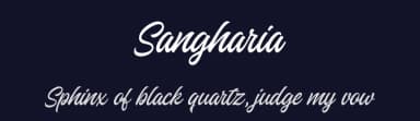 Sangharia by Bhadal Studio — Script Handwritten Font — thumbnail 2