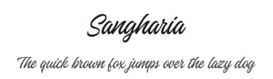 Sangharia by Bhadal Studio — Script Handwritten Font — thumbnail 1