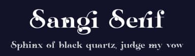 Sangi Serif by 177Studio — Serif Font — thumbnail 2