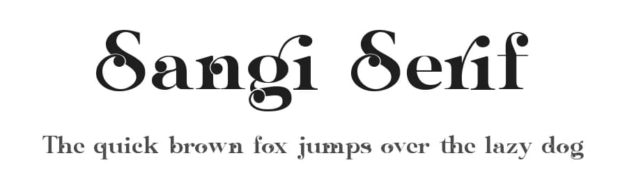 Sangi Serif by 177Studio — Serif Font