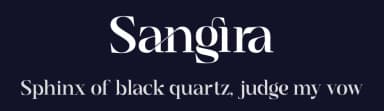 Sangira by Almarkhatype — Serif Font — thumbnail 2
