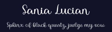Sania Lucian by niyos — Script Handwritten Font — thumbnail 2