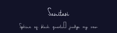Sanitasi by kokostd — Script Handwritten Font — thumbnail 2