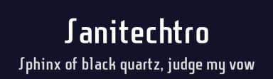 Sanitechtro by Jayvee Enaguas — Sans Serif Font — thumbnail 2