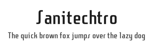 Sanitechtro by Jayvee Enaguas — Sans Serif Font