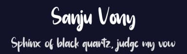 Sanju Vony by StringLabs Creative Studio — Script Handwritten Font — thumbnail 2