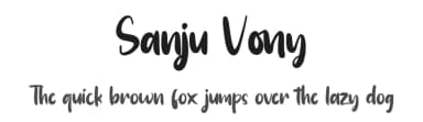 Sanju Vony by StringLabs Creative Studio — Script Handwritten Font — thumbnail 1