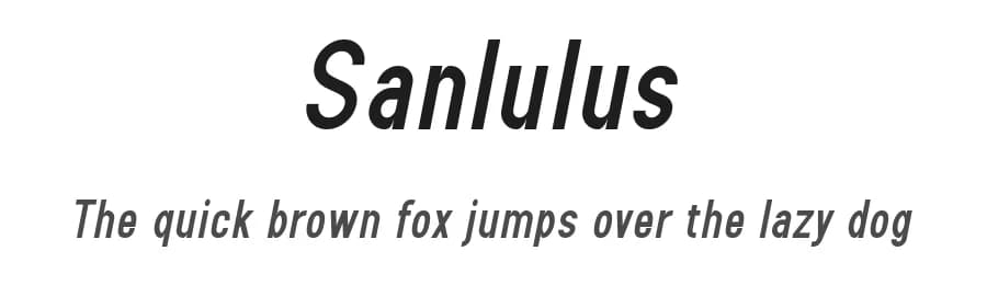 Sanlulus by Amru ID — Sans Serif Font