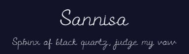 Sannisa by Hamlana Type — Script Handwritten Font — thumbnail 2