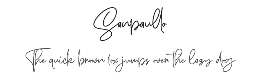 Sanpaullo by Garisman Studio — Script Handwritten Font