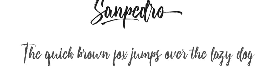 Sanpedro by Noah Type — Script Handwritten Font