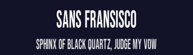 Sans Fransisco by Hanna Bie — Sans Serif Font — thumbnail 2