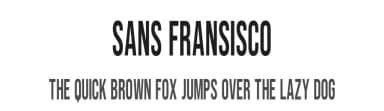 Sans Fransisco by Hanna Bie — Sans Serif Font — thumbnail 1