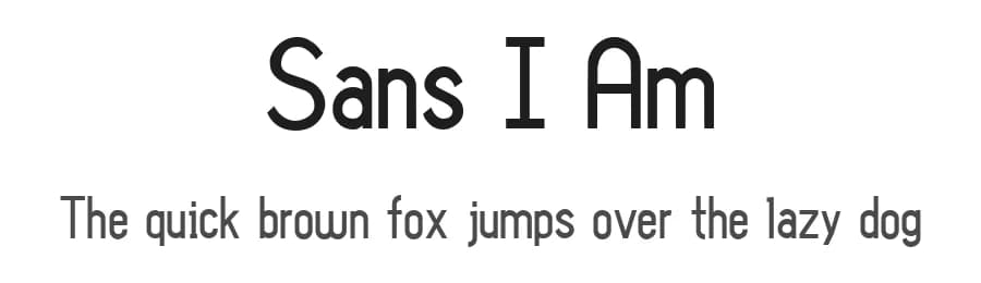 Sans I Am by Tension Type — Sans Serif Font — preview 1