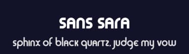 Sans Sara by Cumberland Fontworks — Sans Serif Font — thumbnail 2