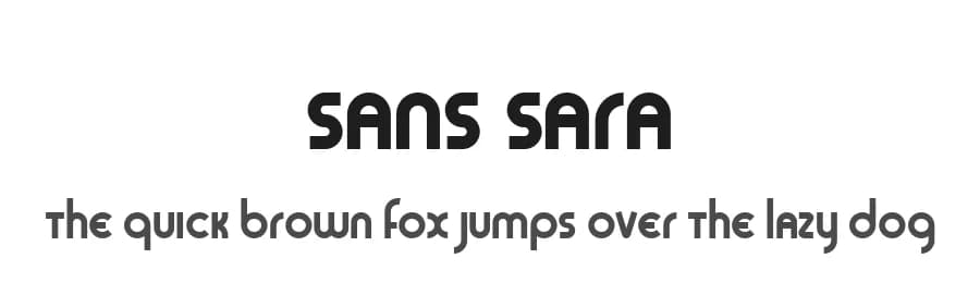 Sans Sara by Cumberland Fontworks — Sans Serif Font