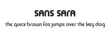 Sans Sara by Cumberland Fontworks — Sans Serif Font — thumbnail 1