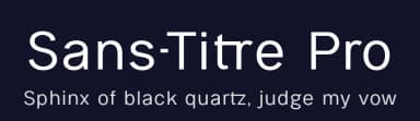 Sans-Titre Pro by Levi Szekeres — Sans Serif Font — thumbnail 2