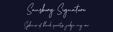 Sansburg Signature by Andrimada Creative — Script Handwritten Font — thumbnail 2