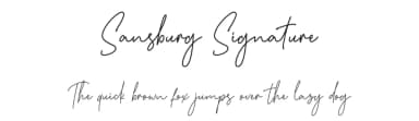 Sansburg Signature by Andrimada Creative — Script Handwritten Font — thumbnail 1