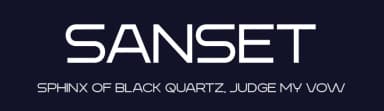 Sanset by Khurasan — Sans Serif Font — thumbnail 2