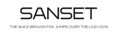 Sanset by Khurasan — Sans Serif Font — thumbnail 1