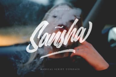 Sansha Font by Tegaki — Script Handwritten Font — thumbnail 1