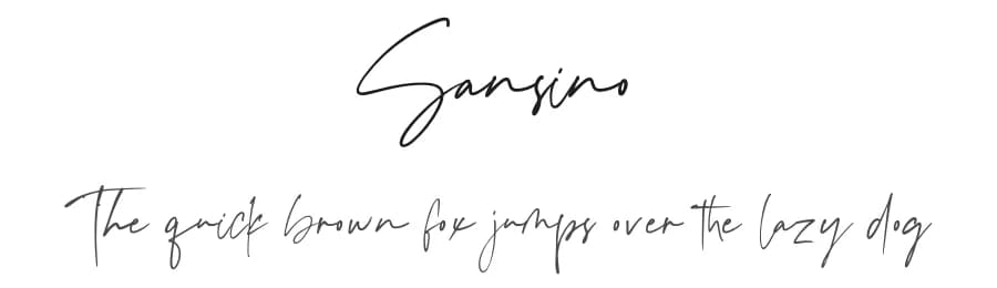 Sansino by Fikryal studio — Script Handwritten Font