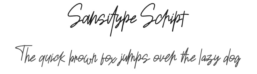 Sansitype Script by Attype Studio — Script Handwritten Font