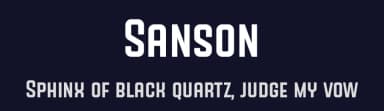 Sanson by 7NTypes — Sans Serif Font — thumbnail 2