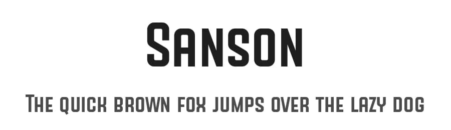 Sanson by 7NTypes — Sans Serif Font