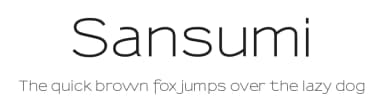 Sansumi by Manfred Klein — Sans Serif Font — thumbnail 1