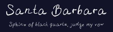 Santa Barbara by FontPanda — Script Handwritten Font — thumbnail 2