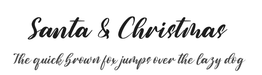Santa & Christmas by FatmaStudio — Script Handwritten Font
