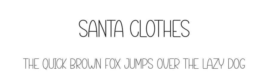 Santa Clothes by Andi Moz — Script Handwritten Font