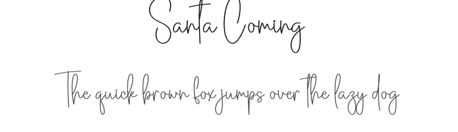 Santa Coming by Scratchones — Script Handwritten Font