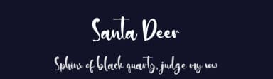 Santa Deer by Kong Font — Script Handwritten Font — thumbnail 2