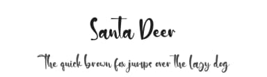 Santa Deer by Kong Font — Script Handwritten Font — thumbnail 1