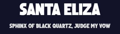 Santa Eliza by Guaraldo Fonts — Sans Serif Font — thumbnail 2
