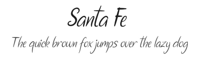 Santa Fe by Almeera Studio — Script Handwritten Font