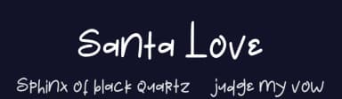 Santa Love by Mariyana — Script Handwritten Font — thumbnail 2