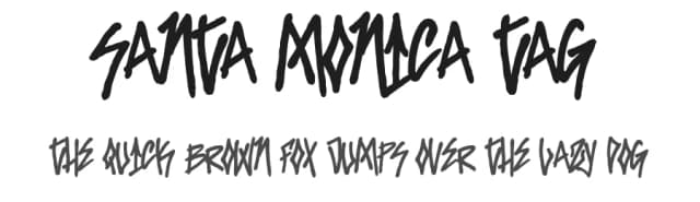 Santa Monica Tag by Don Marciano — Script Handwritten Font