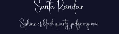 Santa Reindeer by Scratchones — Script Handwritten Font — thumbnail 2