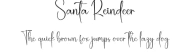 Santa Reindeer by Scratchones — Script Handwritten Font — thumbnail 1